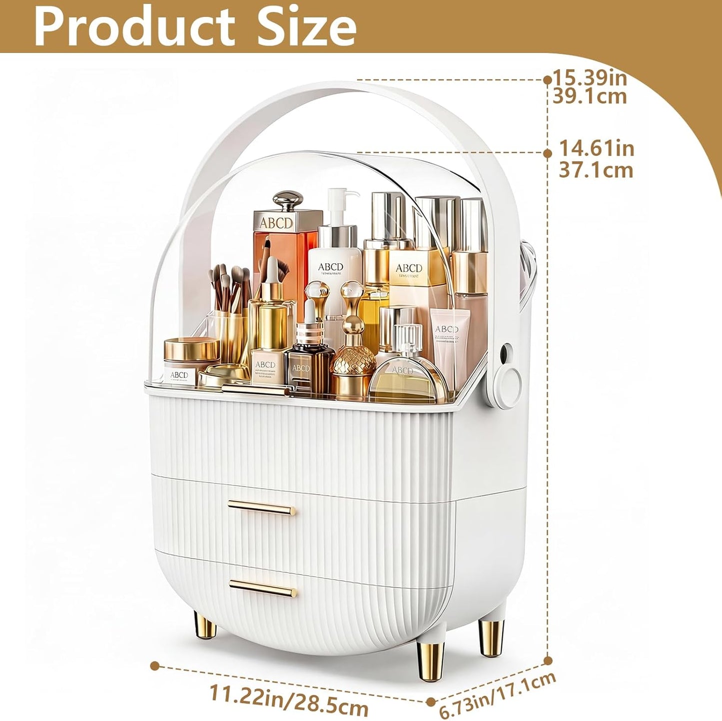 Auralisse™ Luxury Makeup & Skincare Organizer